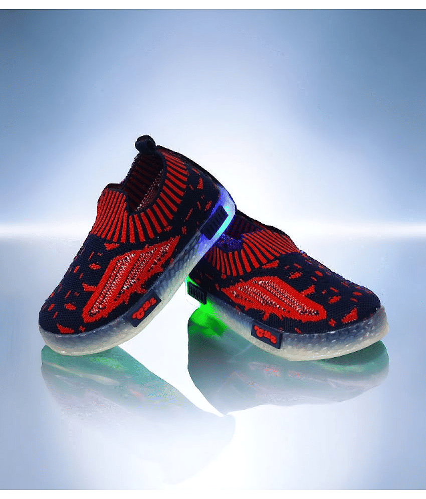 COOLZ - Navy Blue Boy's LED Shoes ( 1 Pair )