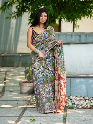 Sajni Kalamkari Saree