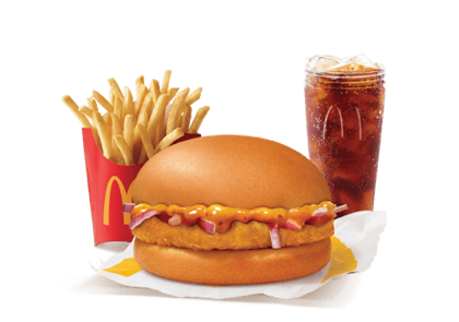 Chicken Surprise Burger Combo