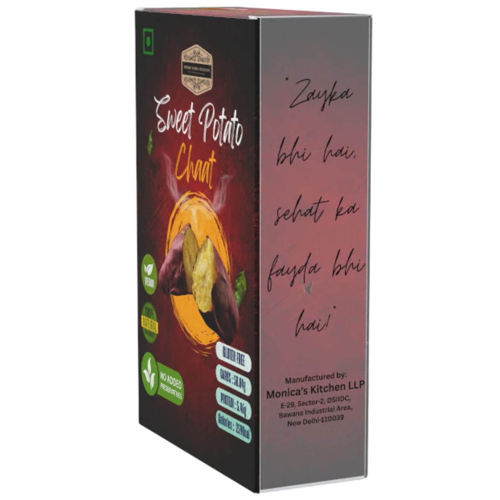 Sweet Potato Chaat Roasted | Pre-workout Diet INDIAN KHANA KHAZANA Ready to eat | Indian Tasty Flavour Ready to Eat Food Sweet Potato Chaat | No Added Preservative and Colours | Pack of 2 (200gm+200gm)