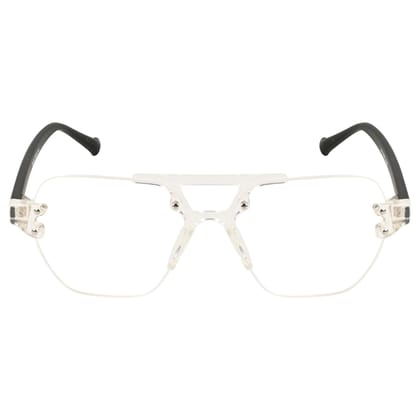 TERRY & CO | Zero Power Blue Cut Eyeglasses | Anti-Glare, UV Protection, Lightweight | For Gaming & Computer Use | Unisex | SHIEN WHITE