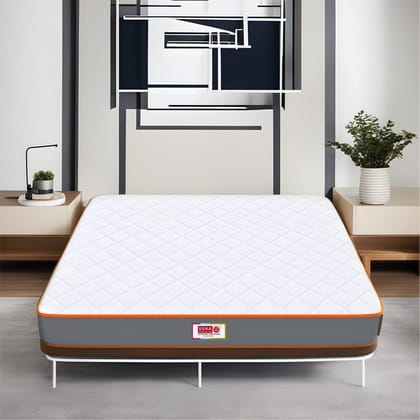 Usha Shriram 7-Zone Dual-Hard and Soft 6 inch Queen High Resilience (HR) Foam Mattress (L x W: 72 inch x 60 inch)