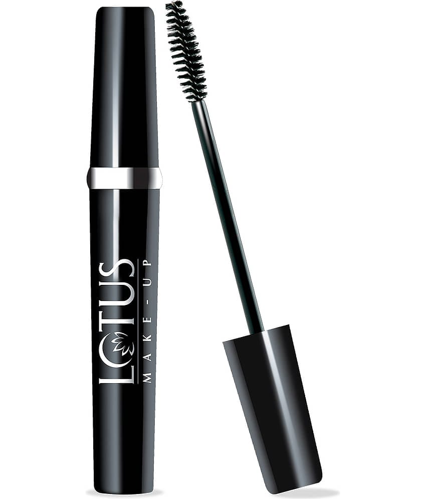 Lotus Make,Up Black Maxlash Volumnising Botanical Waterproof Mascara Black , Smudge Proof , 4G