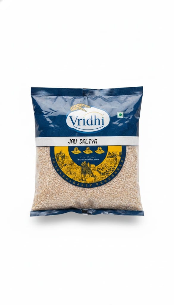 Vridhi Premium Quality Jau Daliya (Broken Barley) – High Fiber & Wholesome – 500gm