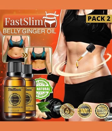 Phillauri Fat Loss Ginger Weight Loss Oil For Men & Women Shaping & Firming Oil 60 mL Pack of 2