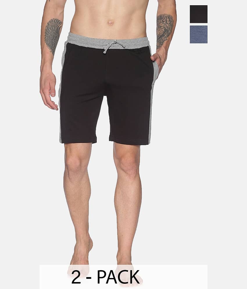 Dollar - Black Cotton Blend Men's Shorts ( Pack of 1 )