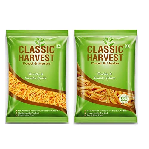 Classic Harvest Combo Penne Pasta and Vermicelli 250gm Each ( Pack of 2 )