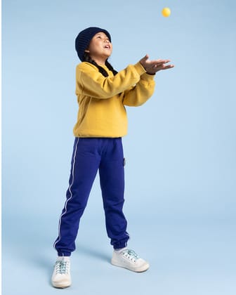 Winter Piping Joggers-4-5 Y / Sodalite Blue