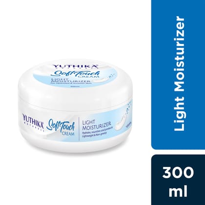 Yuthika SoftTouch Moisturizer for Face, Body, Hand, Dry Skin Moisturizer for Winter, Instant Hydration Cream (300ml)