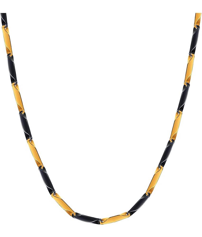 FASHION FRILL Gold Plated Chain ( Set of 1 )