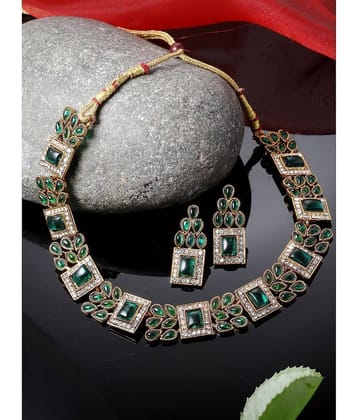 Sukkhi Green Alloy Necklace Set ( Pack of 1 )