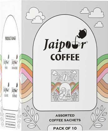 Jaipour Coffee Assorted Sachet Box, 75 gm - Pack of 10