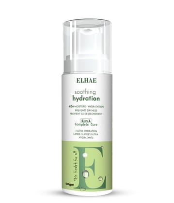 ELHAE oothing Hydration Lotion Pack of 2, Body and Hand Moisturizer for Sensitive Skin, 50ml Each