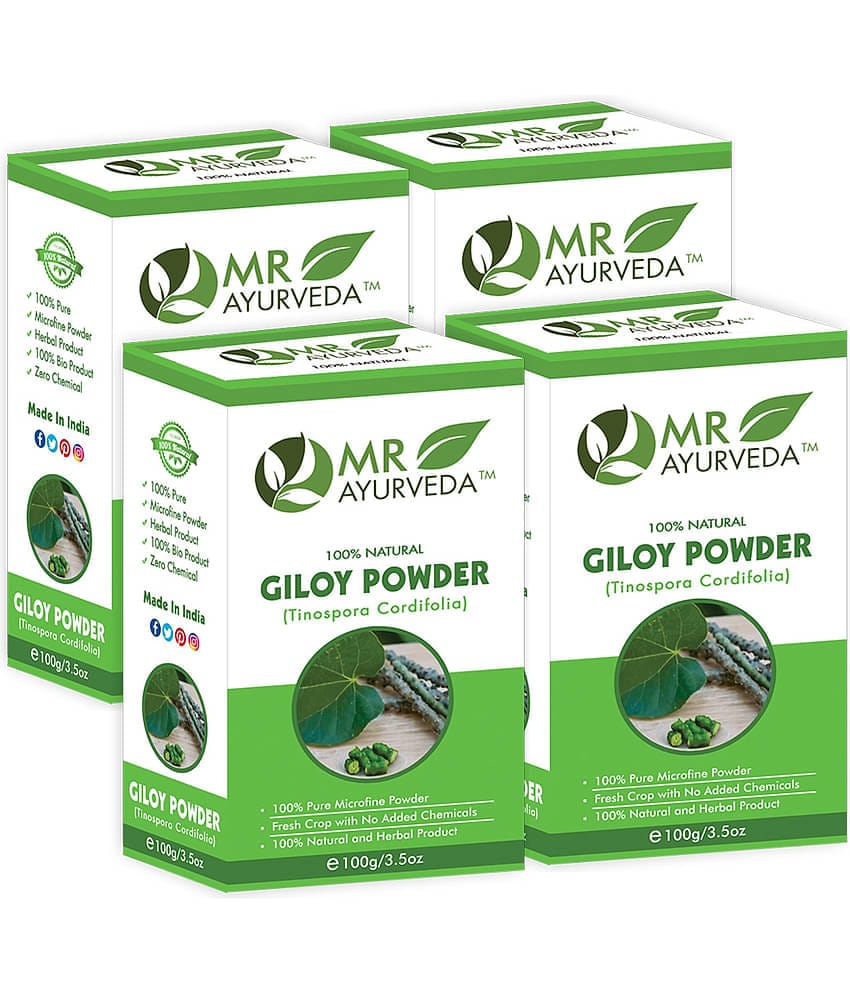 MR Ayurveda 100% Natural Giloy Powder Hair Scalp Treatment 400 g Pack of 4
