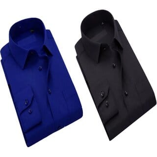 Baleshwar Men Multicolor Solid Casual Shirt (Pack of 2)