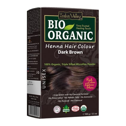 INDUS VALLEY 100% Organic Henna Hair Color Dark Brown Nourishes and Moisturizes Hairs Triple Sifted Microfine Powder (100g) INDUS VALLEY 100% Organic Henna Hair Color Dark Brown Nourishes and Moisturizes Hairs Triple Sifted Microfine Powder (100g) - Dark INDUS VALLEY 100% Organic Henna Hair Color Dark Brown Nourishes and Moisturizes Hairs Triple Sifted Microfine Powder (100g) INDUS VALLEY 100% Organic Henna Hair Color Dark Brown Nourishes and Moisturizes Hairs Triple Sifted Microfine Powder (100g) - Dark