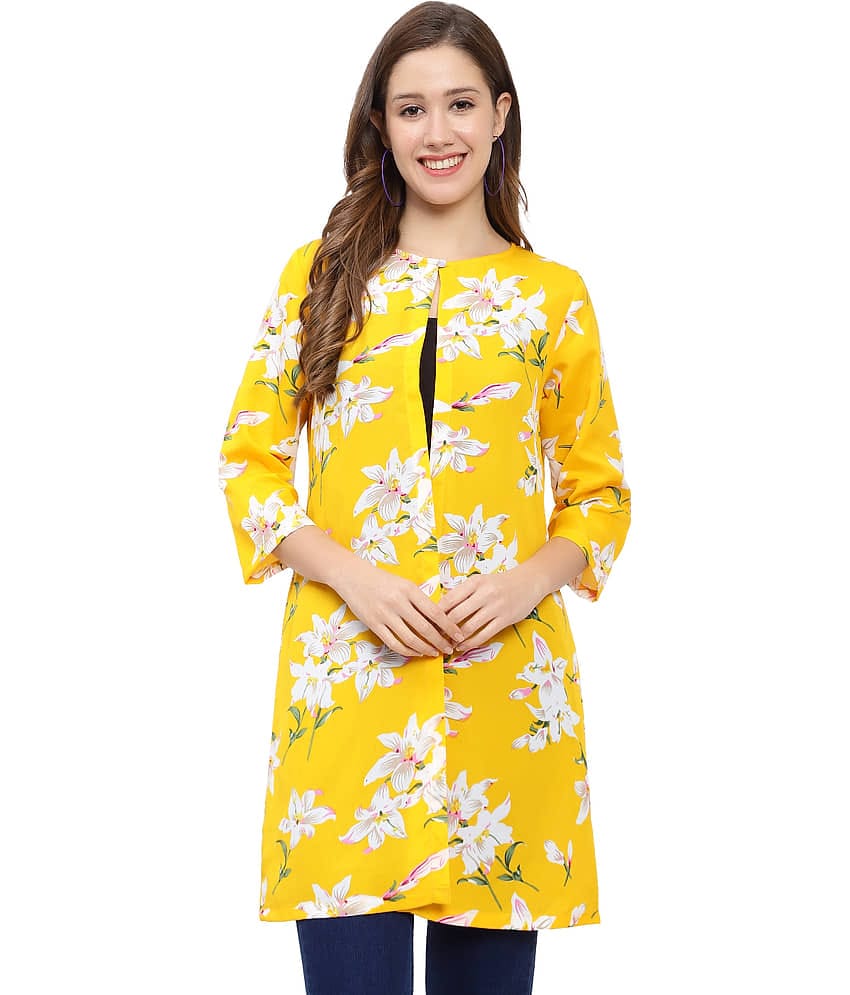 GALWIZ Crepe Shrugs - Yellow Single
