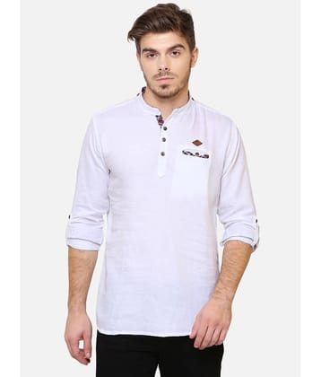 Kuons Avenue - Maroon Cotton Men's Shirt Style Kurta ( Pack of 1 )
