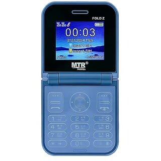 MTR FOLD (Dual Sim, 2.4 Inches Display, 2000mAh Battery, Blue)
