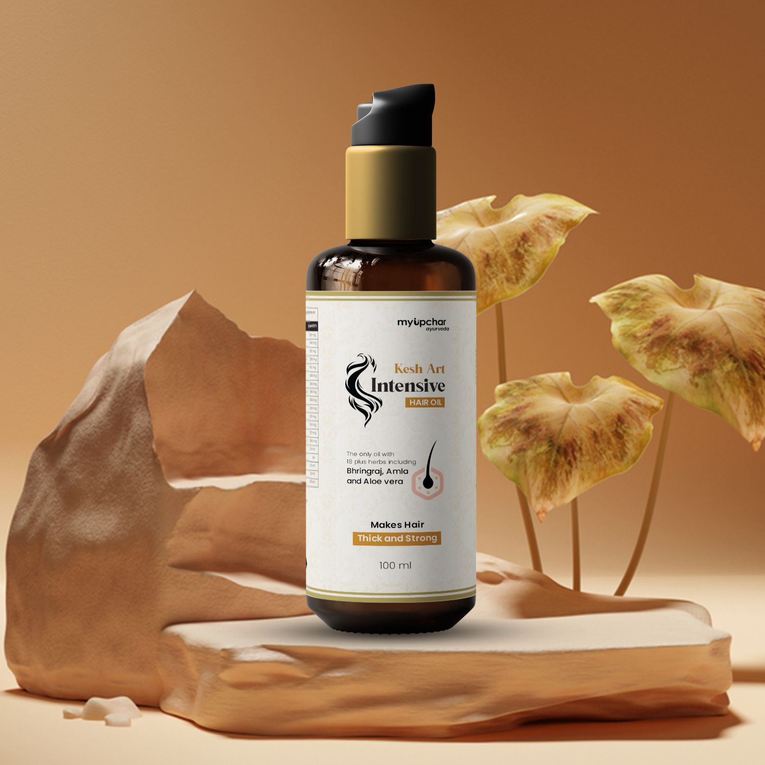 Kesh Art Intensive Hair Oil with 18+ Ayurvedic Herbs - Control Hair Fall & Dandruff