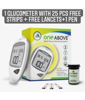 One Above Glucometer kit with 25 strips