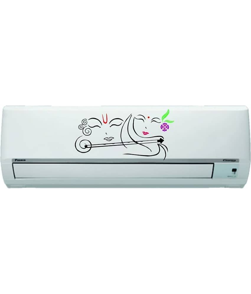 Sticker Studio AC Sticker Split Air Conditioner Sticker Floral Sticker ( 21 x 91 cms )