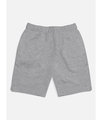 HELLCAT Pack of 1 Cotton Blend Shorts For Boys ( Grey Melange )