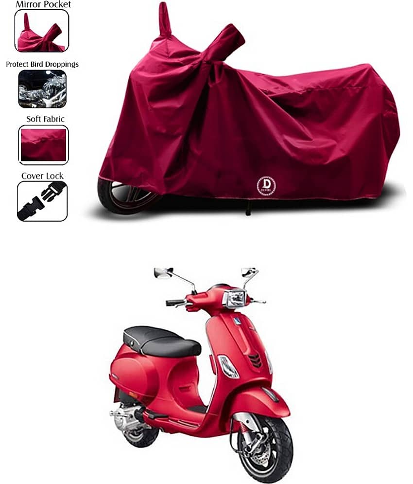 EGAL Bike Body Cover for Vespa ( Pack of 1 ) , Maroon