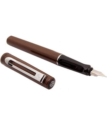 Original Hero 1515  Coffee Brown Fountain Pen Fine Nib & Converter
