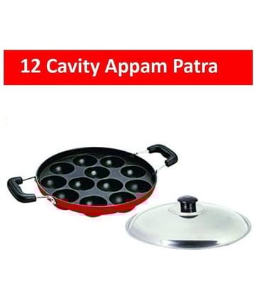 Dynore Non stick 12 Regular Non Stick Aluminium Appam Patra
