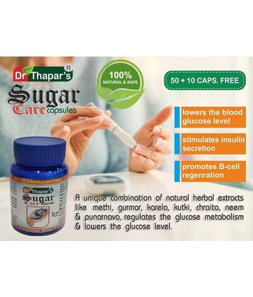 Dr. Thapar'S Sugar Care 50+10 Free Capsule 500 Mg