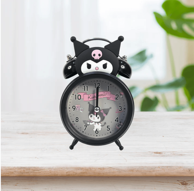 Kuromi Alarm Clock with Light | Cute Kids Bedside Clock  Kiddospedia