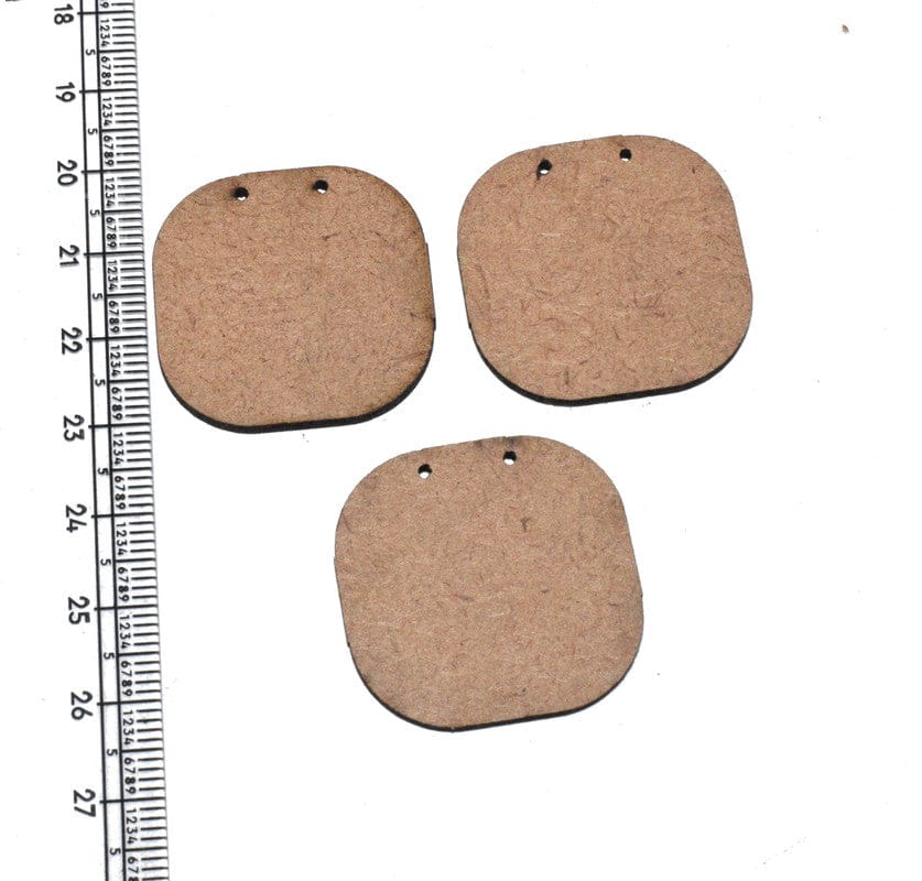 MDF Base use for jewellery making. (30 MM), WERR-014-1 Packet of 100 Pieces / 30 MM