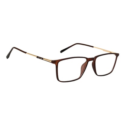 Zero Power Blue Cut Eyeglasses |TR Frame, Metal Side | Anti-Reflective, UV Protection, Lightweight | Unisex