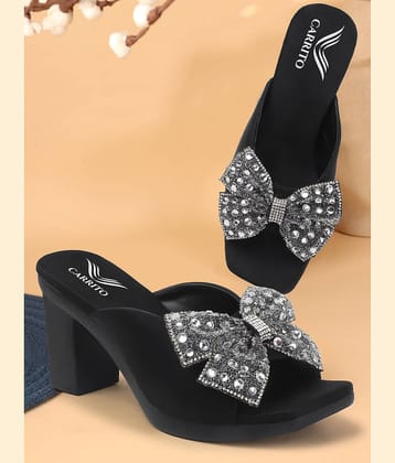 Carrito Black Women's Sandal Heels
