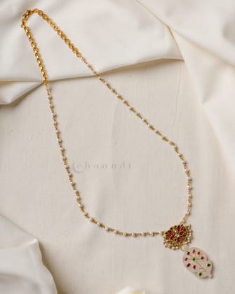 Gold Polish Silver Necklace CHN1680