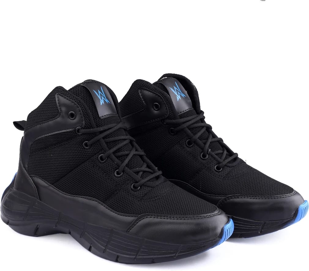 Woakers Black synthetic leather Lace up Causal ShoesforMen - UK7