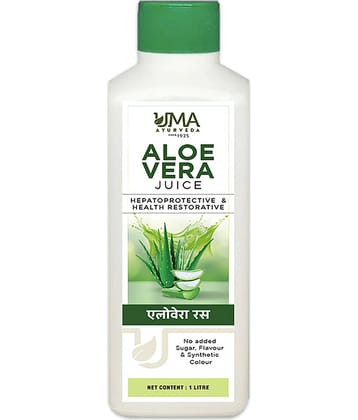 Uma Ayurveda Aloevera 1000 ml Useful in Skin Care Digestive Health, Immunity