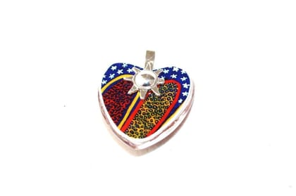 Very-Strawberry - Heart shaped Glass Pendant