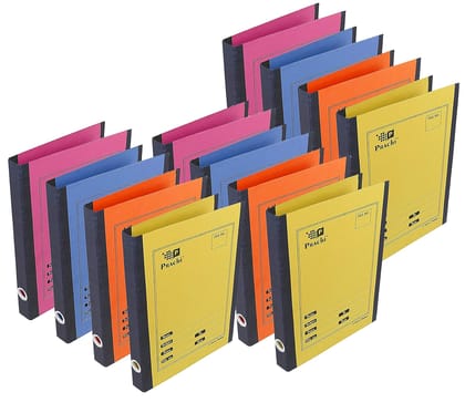 Storite 12 Pack Spring Files A4 Size Paper Folder Cobra File Document Organizer Certificates Holder- Color May Vary (35 x 26 x 3.5 cm)