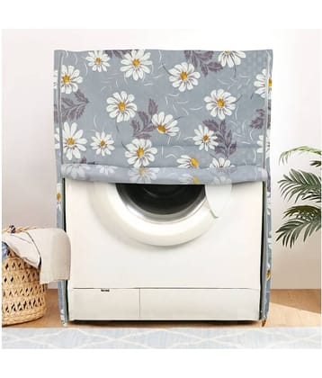 E-Retailer Single PVC Gray Washing Machine Cover for Universal 7 kg Front Load