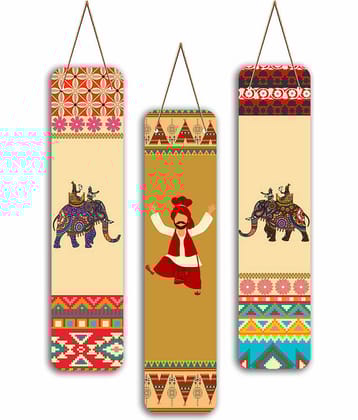 Saf Wood Wall Sculpture Multi - Pack of 3