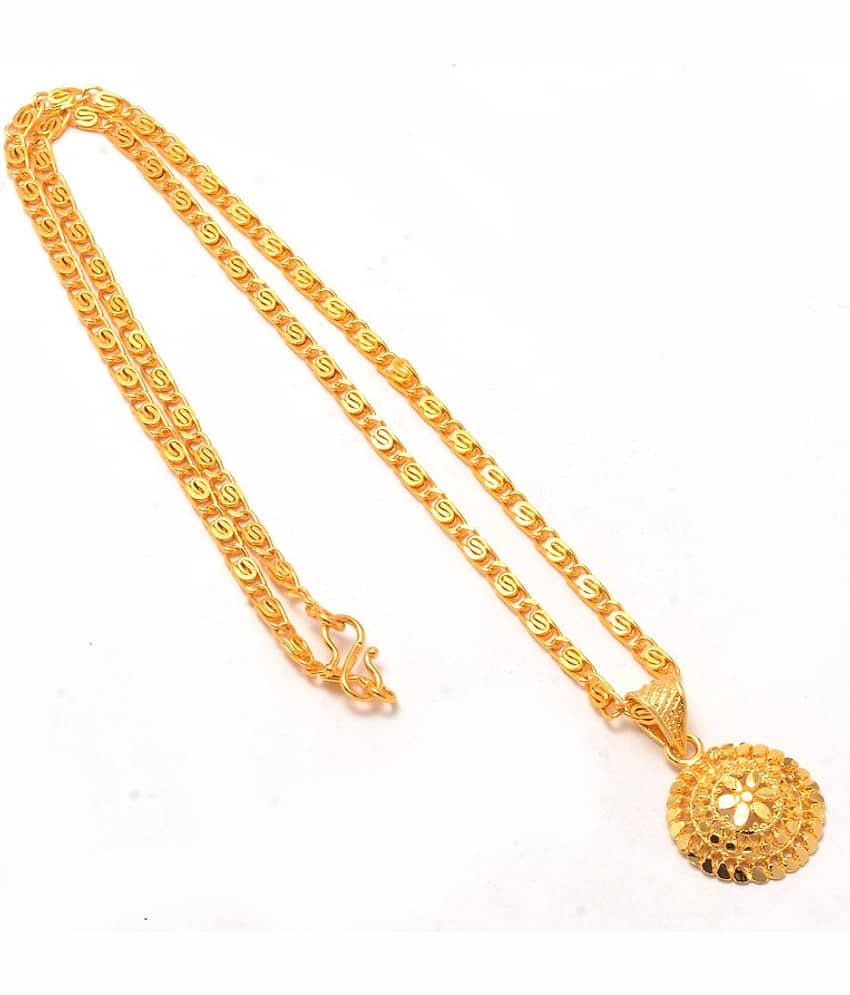 Jewarhaat - Golden Pendant ( Pack of 1 )