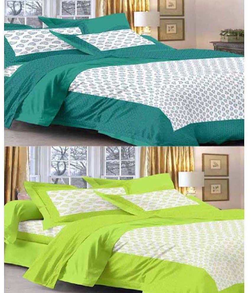 Uniqchoice Cotton Double Bedsheet ( Assorted )