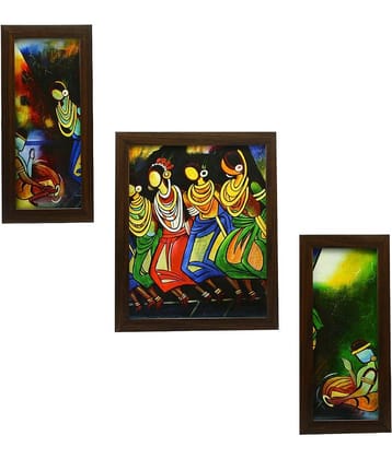 Indianara - Figurative Painting With Frame