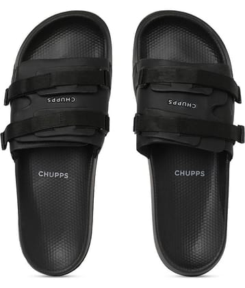 CHUPPS Black Men's Slide Flip Flop