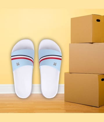 Q tick Light Blue Men's Slide Flip Flop