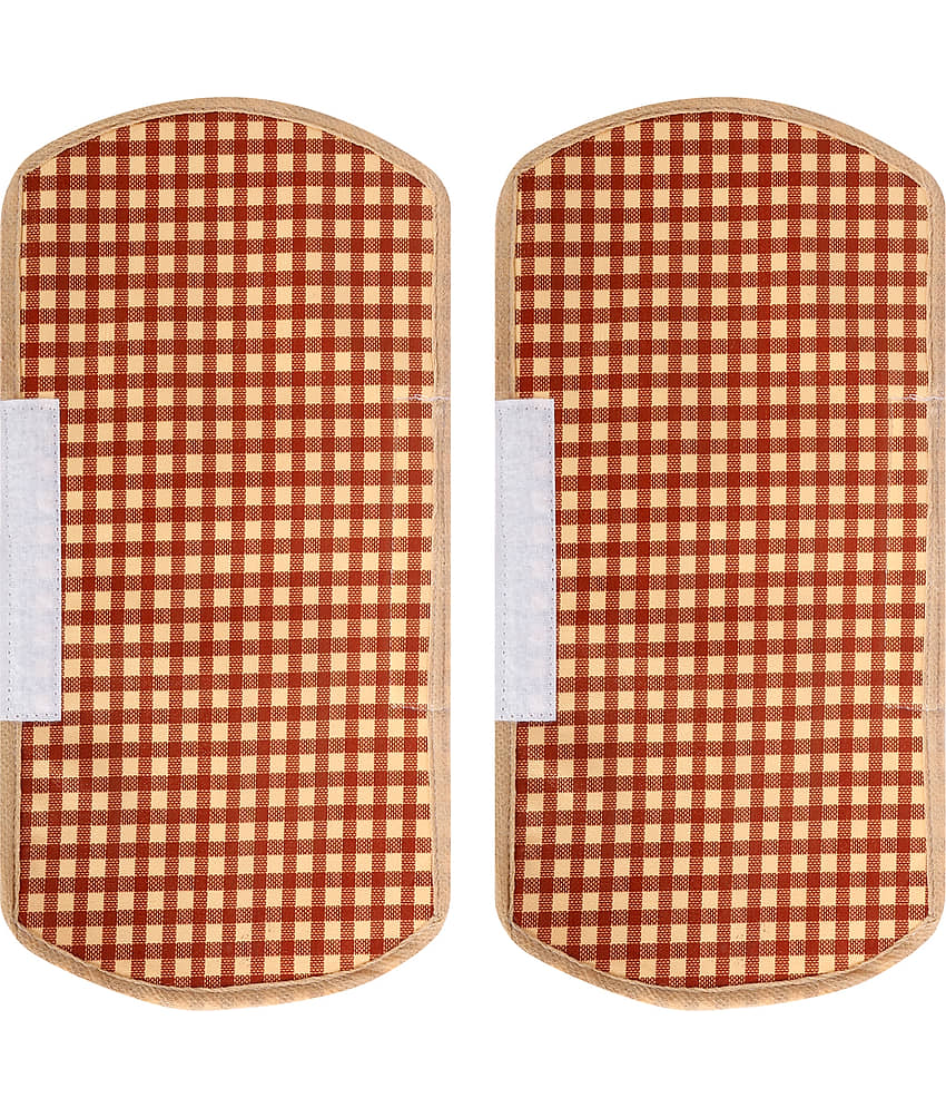 E-Retailer Set of 2 Polyester Pink Fridge Handle Cover