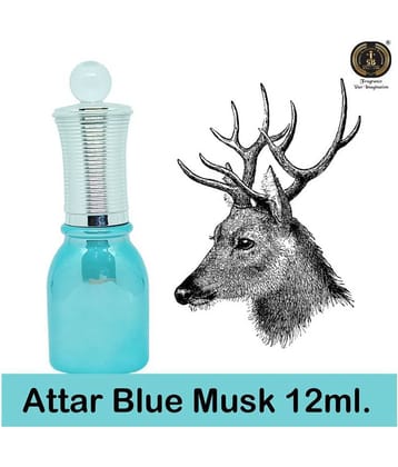 INDRA SUGANDH BHANDAR Attar For Men|Religious Use|Women Blue Musk Rare, Real & Original Musky Long Lasting Fragrance 12ml Rollon Fancy Pack