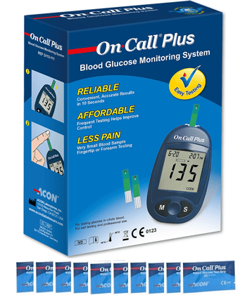 ON CALL PLUS Glucometer with 10 Strips